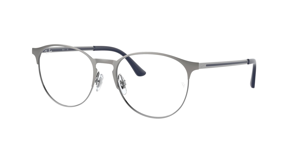 Armação de Óculos de Grau RX6375-3135-53 Ray Ban Phantos Cinza Metal