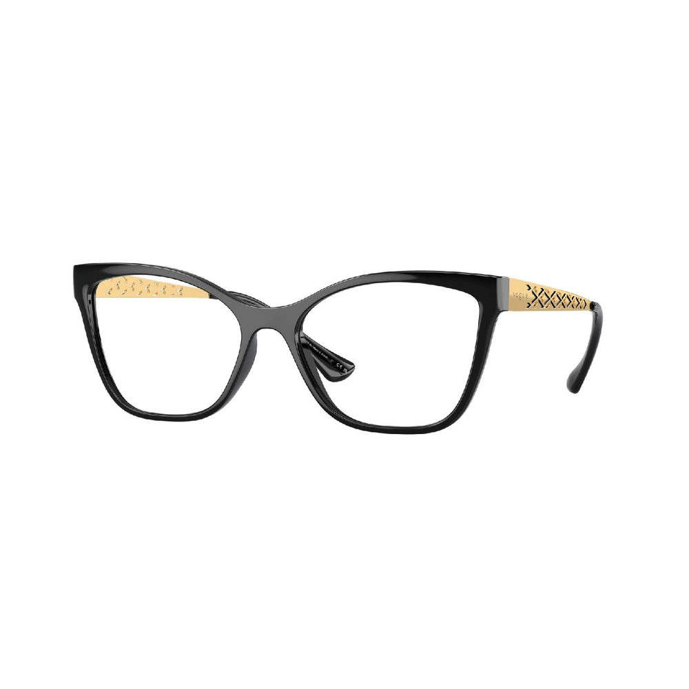 Armação de Óculos de Grau VO5507L-W44-54 Vogue Borboleta Preto Injetado