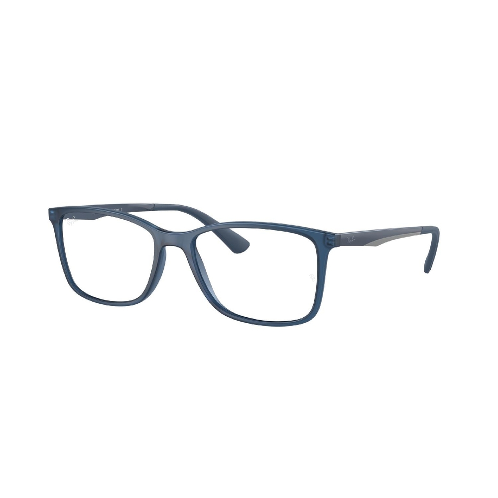 Armação de Óculos de Grau RX7133L-5679-55 Ray Ban Retangular Azul Injetado