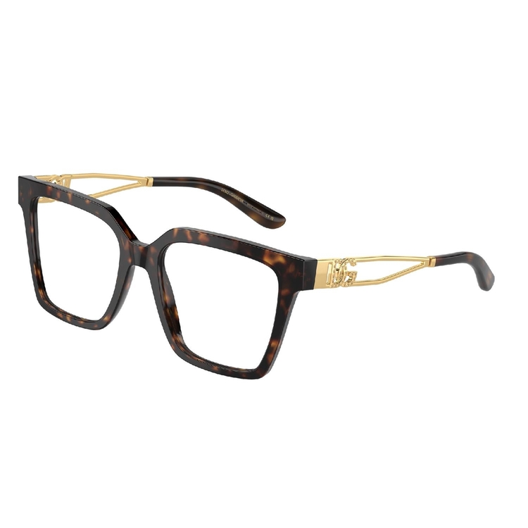 Armação de Óculos de Grau DG3376B-502-53 Dolce & Gabbana Quadrado Tartaruga Acetato