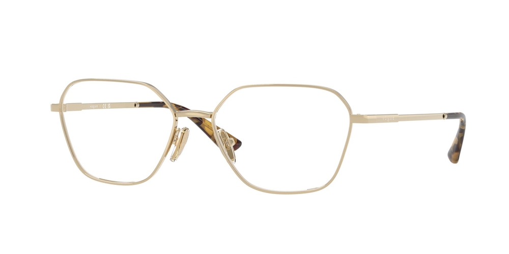 Armação de Óculos de Grau VO4334-848-54 Vogue Irregular Ouro Metal