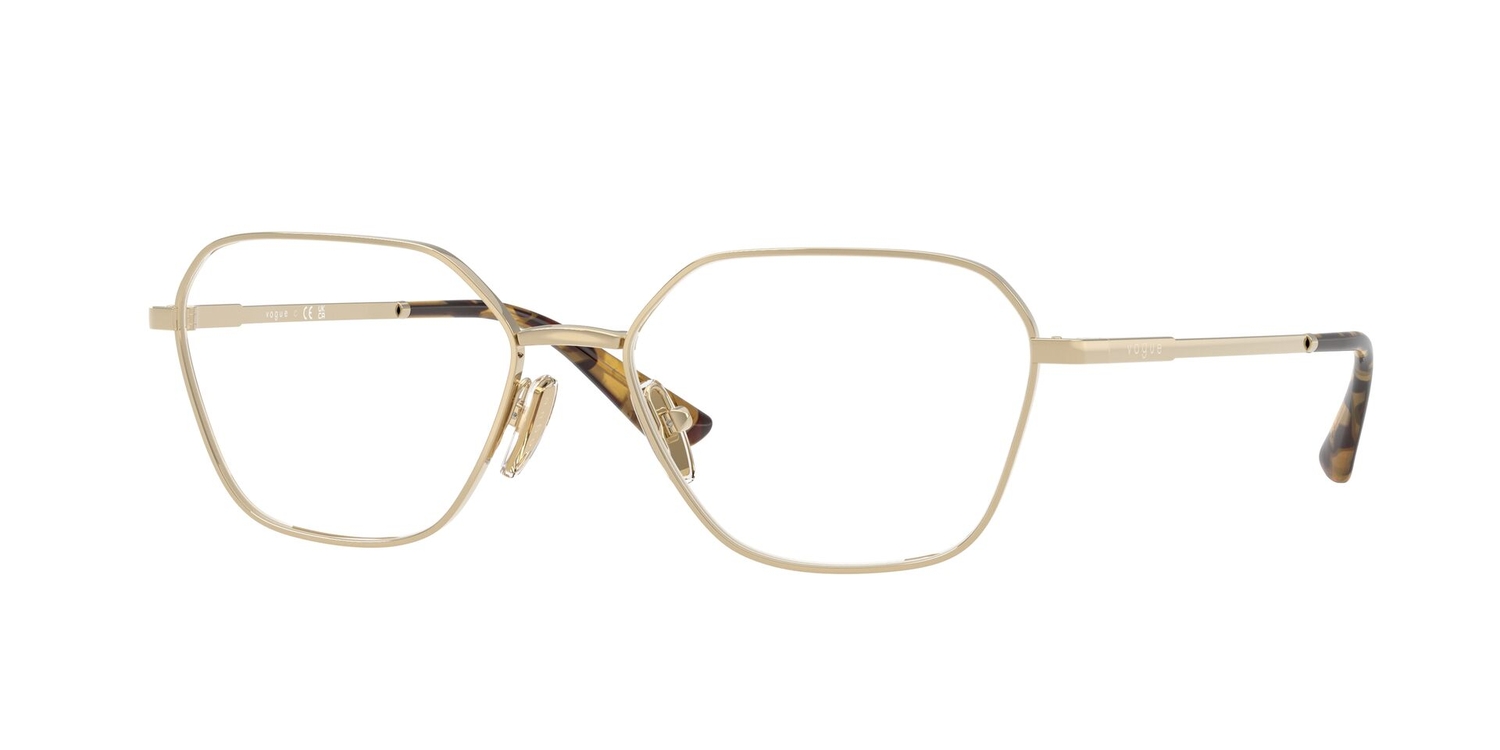 Armação de Óculos de Grau VO4334-848-54 Vogue Irregular Ouro Metal