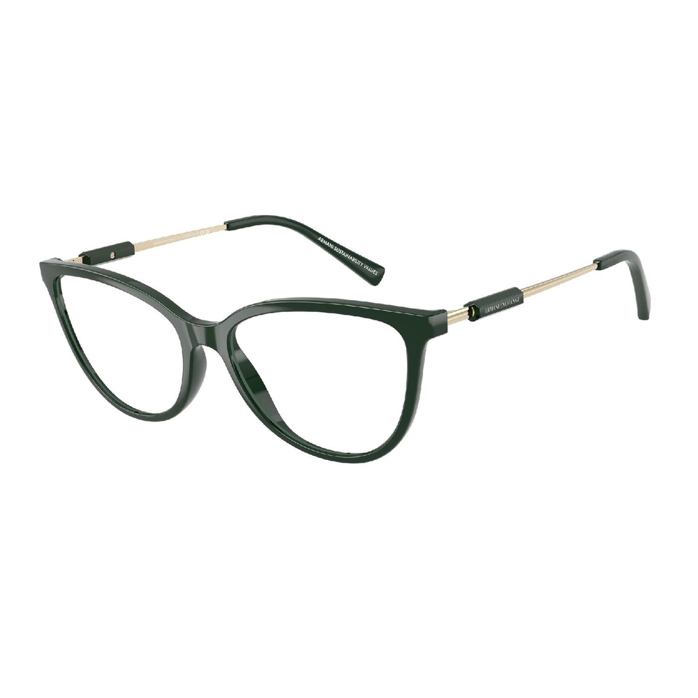 Armação de Óculos de Grau AX3128-8382-54 Armani Exchange Gatinho Verde Injetado