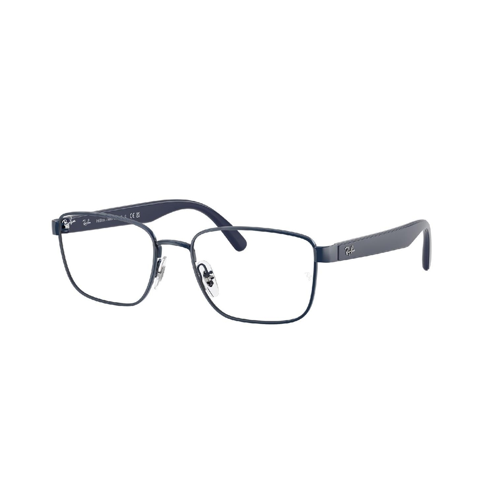 Armação de Óculos de Grau RX6537L-3184-54 Ray Ban Retangular Azul Metal