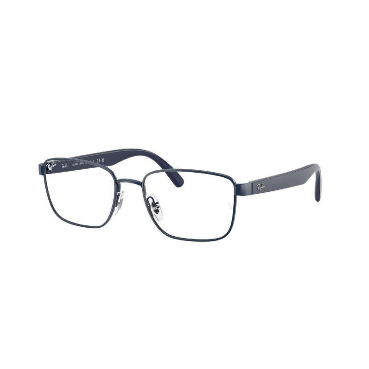 Armação de Óculos de Grau RX6537L-3184-54 Ray Ban Retangular Azul Metal