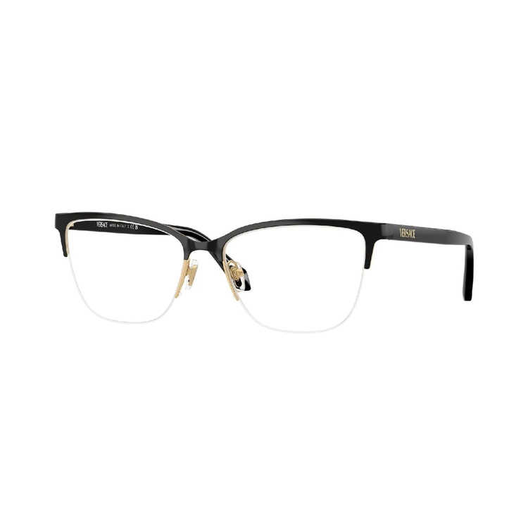 Armação de Óculos de Grau VE1304-1433-54 Versace Gatinho Ouro Metal