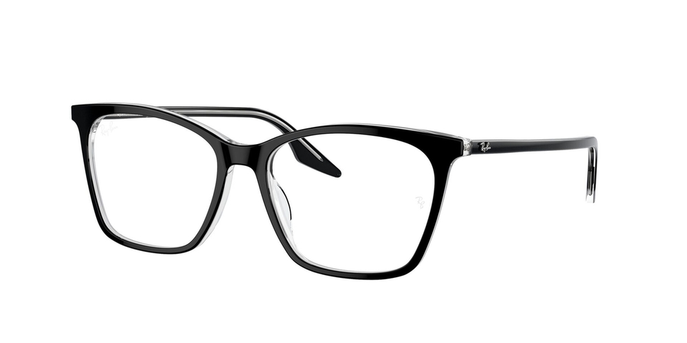 Armação de Óculos de Grau RX5422-2034-54 Ray Ban Gatinho Preto Acetato