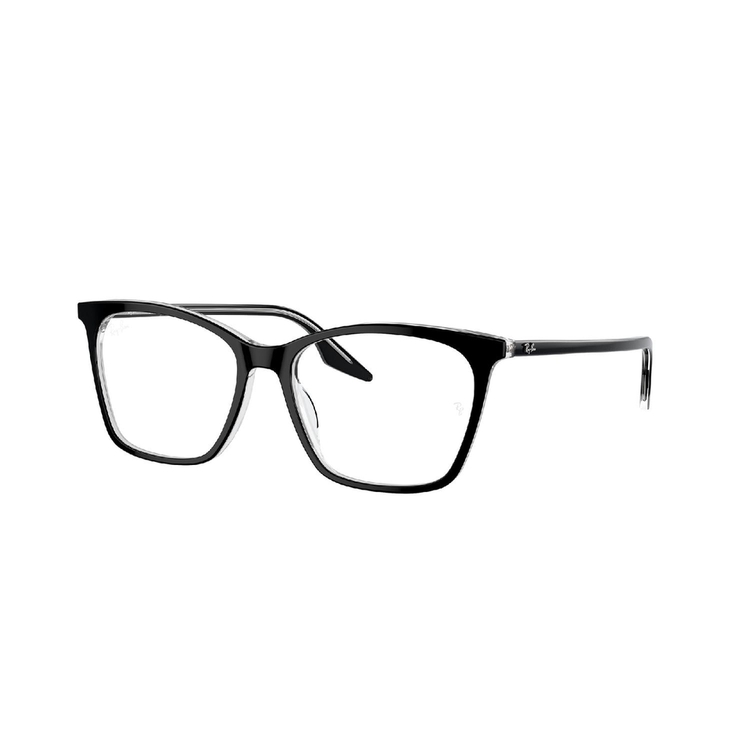 Armação de Óculos de Grau RX5422-2034-54 Ray Ban Gatinho Preto Acetato