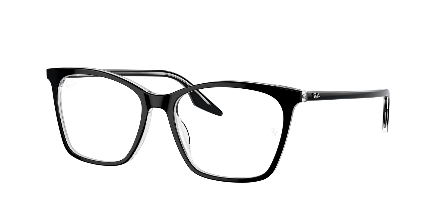 Armação de Óculos de Grau RX5422-2034-54 Ray Ban Gatinho Preto Acetato