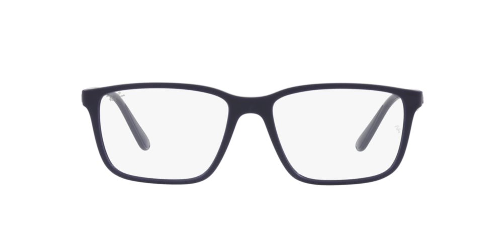 Armação de Óculos de Grau RX7207L-8190-57 Ray Ban Retangular Azul Injetado