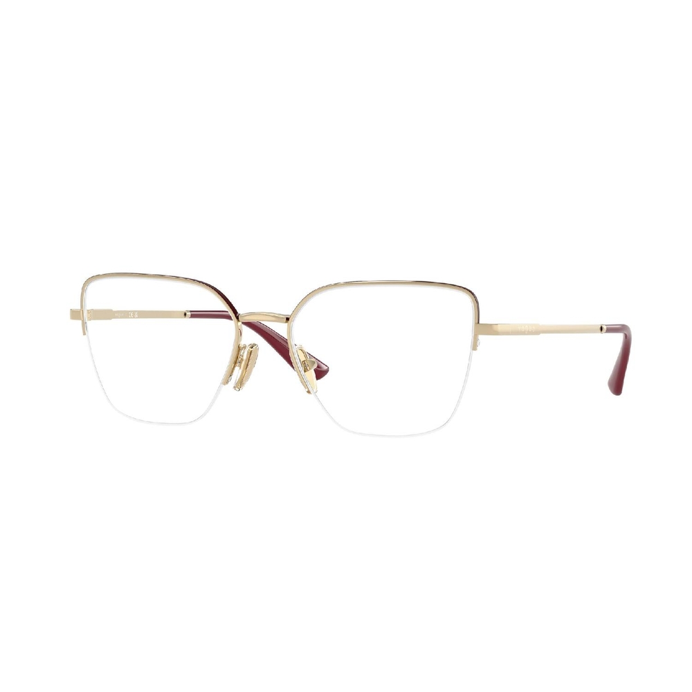 Armação de Óculos de Grau VO4331-5208-53 Vogue Borboleta Ouro Metal