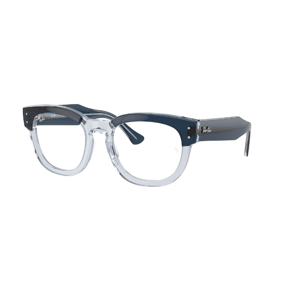 Armação de Óculos de Grau RX0298V-8324-50 Ray Ban Quadrado Azul Acetato