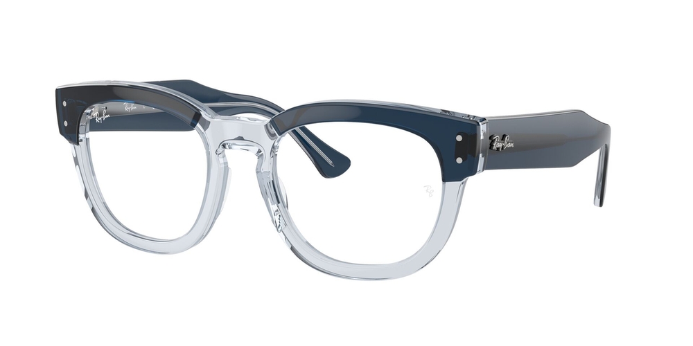 Armação de Óculos de Grau RX0298V-8324-50 Ray Ban Quadrado Azul Acetato