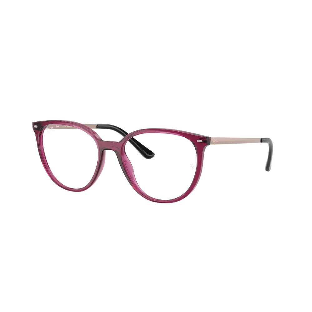 Armação de Óculos de Grau RX7246L-8387-53 Ray Ban Redondo Violeta Injetado