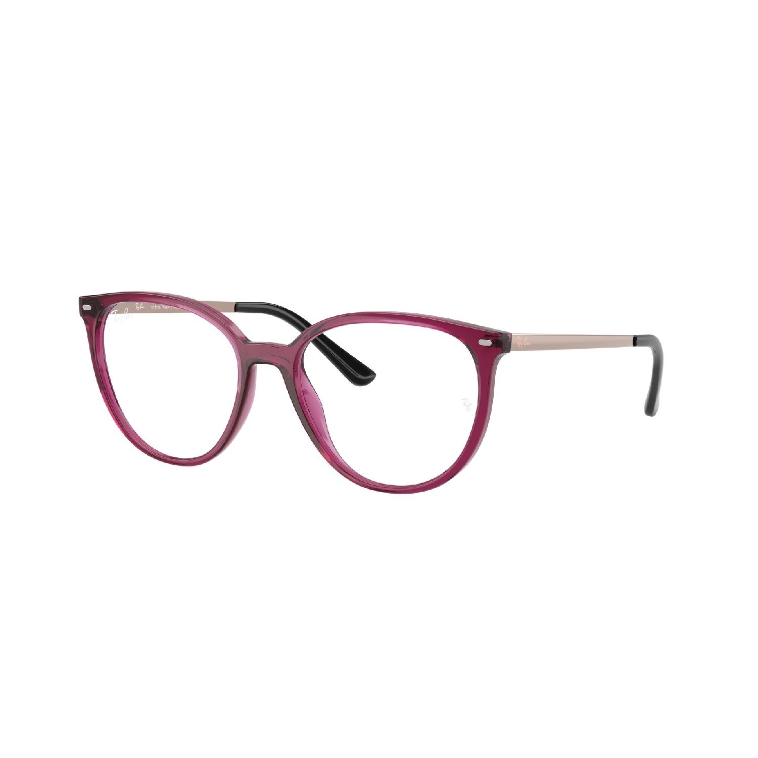 Armação de Óculos de Grau RX7246L-8387-53 Ray Ban Redondo Violeta Injetado